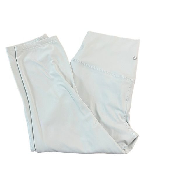Lululemon Align Leggings Size 12 High Waisted Soft Stretchy Yoga Pant Light Blue - Picture 9 of 11